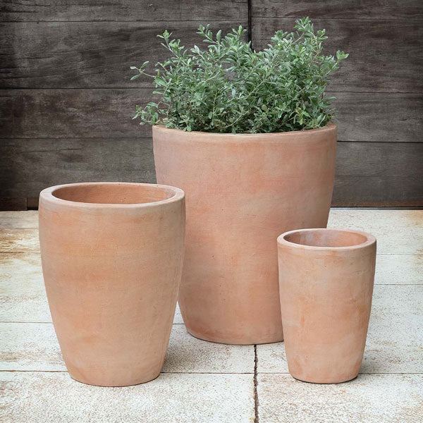 glazed terracotta plant pots Campania Colburn Planter, Set of 3 - 6491-2403