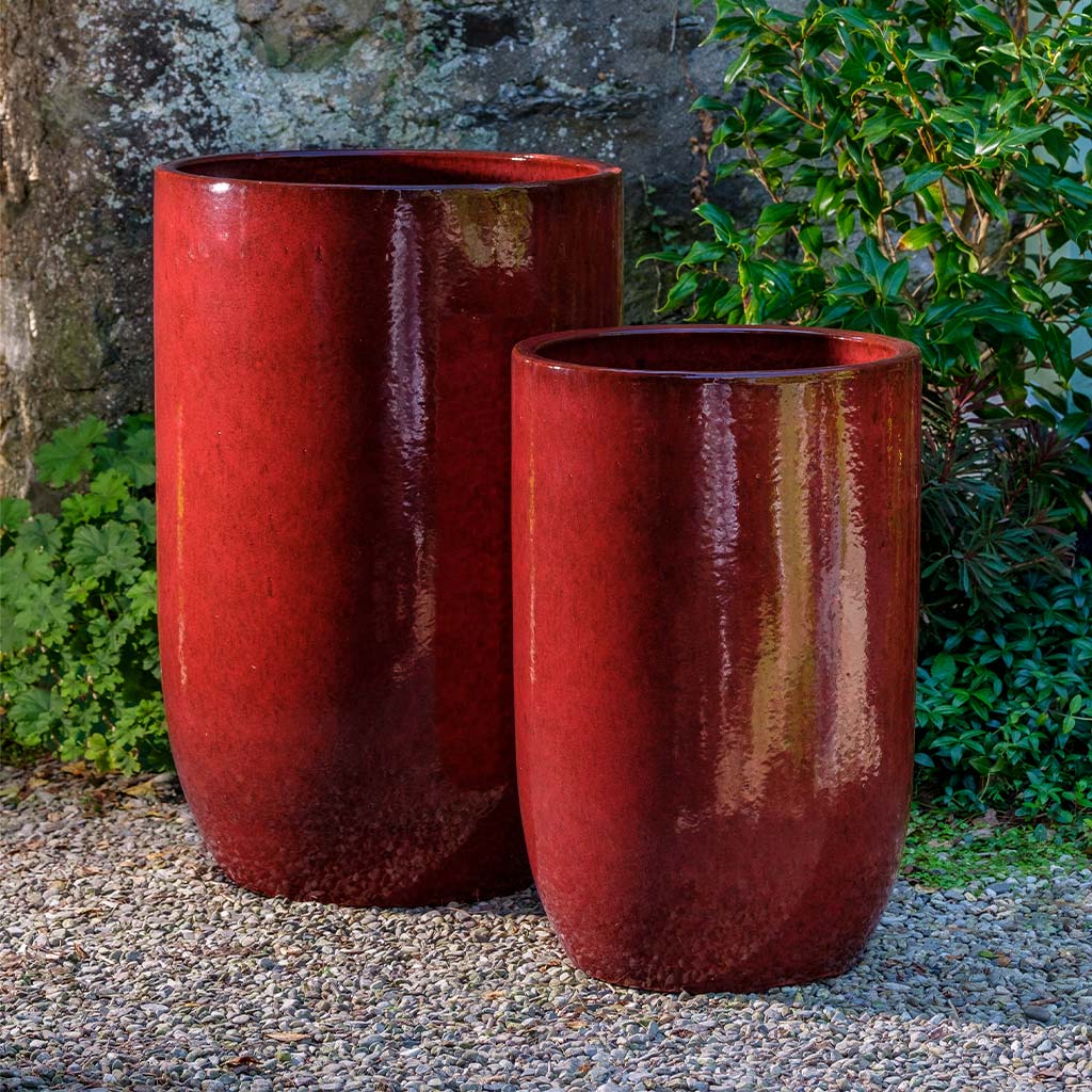 tall red planter pots Cole Planter