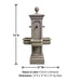 Columnaris Courtyard Fountain with product details.
