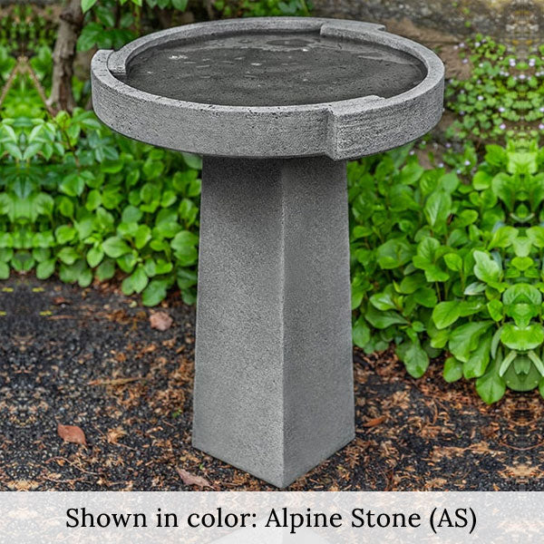 Concept Birdbath Small on concrete in the backyard