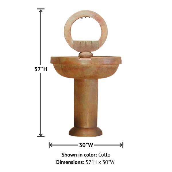 Contempo Fountain with product details.