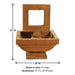 Contempo Square Fountain with product details.