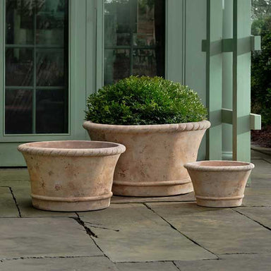 Corda Planter, Large - Antico Terra Cotta - S/3 spec sheet