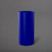 Corry Tall Cylinder Fiberglass Planter in matte cobalt blue against gray background. 
