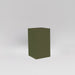 Darwin Tall Corner Fiberglass Planter in matte bronze against gray background.
