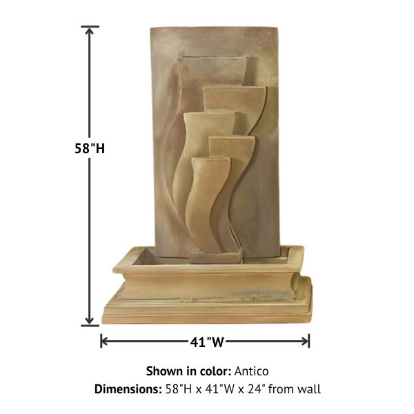 Deco Wall Fountain with product details.