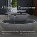 Del Rey Fountain a minimalist contemporary centerpiece.