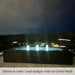 Embarcadero Fountain on concrete in night view.