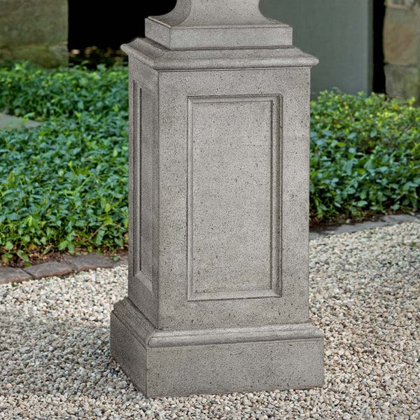 Estate Pedestal on gravel in the backyard