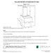 CAD drawing of the Falling Water 3 Fountain with dimensions, weight, and manufacturer notes.