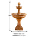 Fleur de Lis Two Tier Fountain with product details.