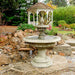 Fontana Grande Fountain on concrete in action.