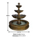 Gardenia Three Tier Fountain with Easy Pond with product details.
