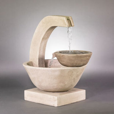 Genesis Fountain against gray background.
