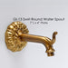 Gi-13 Swirl Round Spout against gray background.