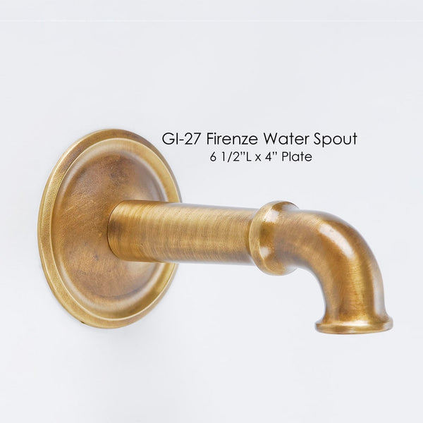 Gi-27 Firenze Water Spout against gray background.