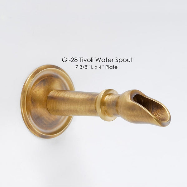 Gi-28 Water Spout against gray background.
