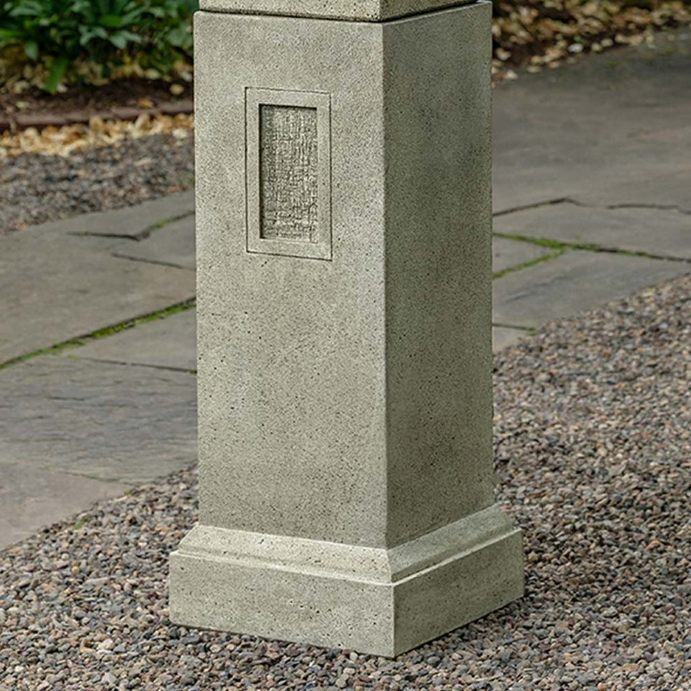 Gimlet Pedestal on gravel in the backyard.