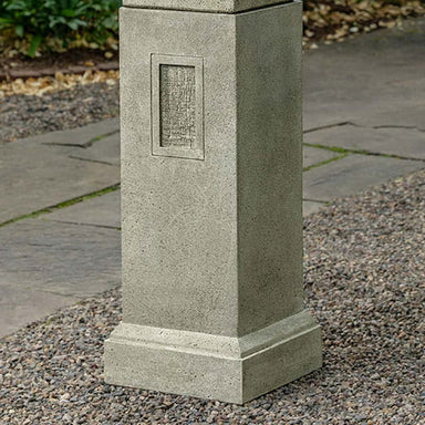 Gimlet Pedestal on gravel in the backyard.