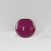 Globe Fiberglass Planter in gloss eggplant against gray background.