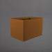 Granada Wide Rectangle Fiberglass Planter in metallic bronze against gray background.