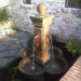 Grand Avignon Courtyard Fountain shown in antico color in action.
