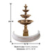 Grand Chateau Four Tier Fountain for Pond with product details.