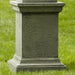 Greenwich Rustic Pedestal on grass in the backyard