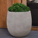 Guilford Planter, Large in stone grey lite filled with plants