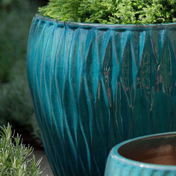 Campania International Harlequin Planter Blue Jade