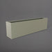 Hudson Extra Long Rectangle Fiberglass Planter in satin beige against gray background.
