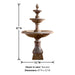 Immanis Newcastle Three Tier Fountain, Tall Spacers with product details.