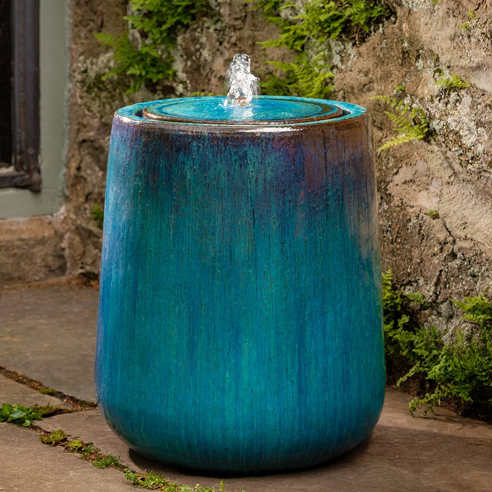Large Daralis Water Bubbler Fountain running on patio