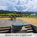 Large Girona Fountain in english lead modern patio water feature.