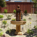 Limone Courtyard Fountain in action in  the backyard.