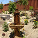 Limone Courtyard Fountain in action in the backyard.
