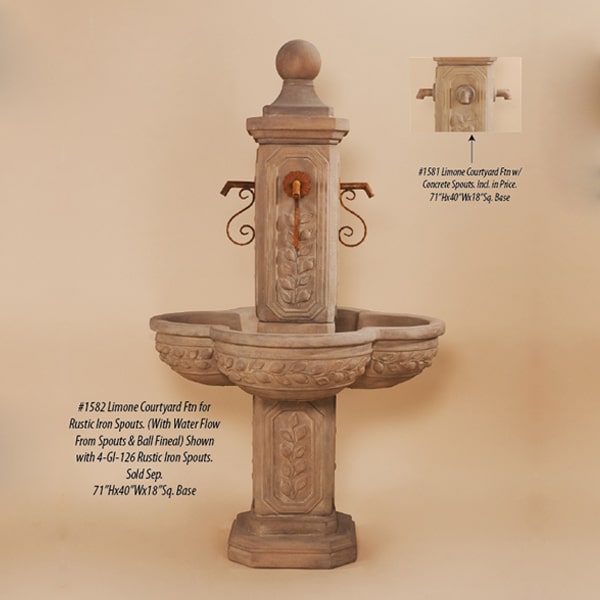 Limone Courtyard Fountain