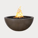 Luna Fire Bowl Chocolate against gray background