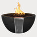 Luna Fire and Water Bowl in black color agaisnt gray background