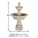 Malibu Two Tier Fountain with product details.