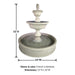 Malibu Two Tier Pond Fountain with product details.
