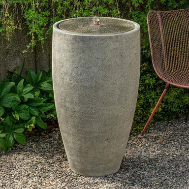 Manzanita Cosmos Fountain on gravel in action.