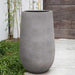 Mews Planter, Large in stone grey lite on concrete in the backyard.