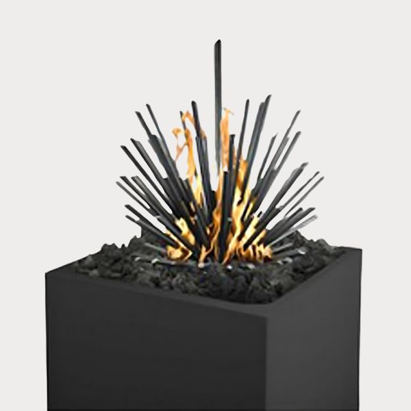 Mild Steel Desert Sticks Fire Pit against gray background