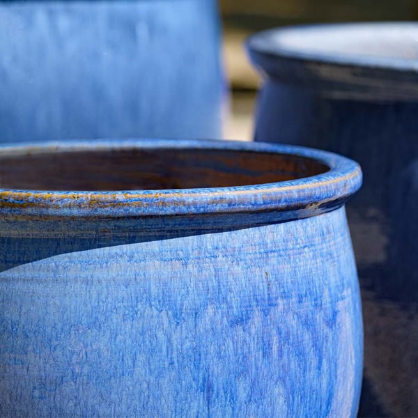 Mirador Planter - Marrakesh Blue - S5 upclose