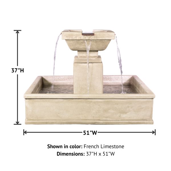 Miramar Fountain with product details.