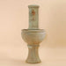 Modena Wall Fountain for spout against brown background.