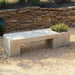 Modular Bench Configuration 1 on gravel in the backyard