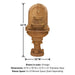 Montefalco Corner Fountain for Bronze Spout with product details.