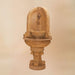 Montefalco Corner Fountain for Rustic Spout against brown background.